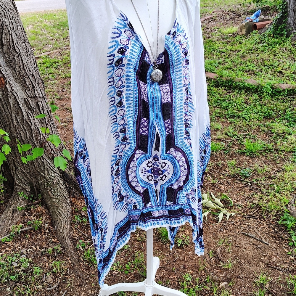 URBAN NOMAD SZ L BY NAVIN & NAKUL BATEING KAFTAN COVERUP